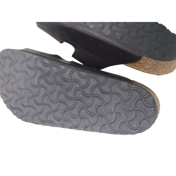 Birkenstock Arizona Brown Leather Soft Footbed Sandals Size 5M/7W - Picture 4 of 8